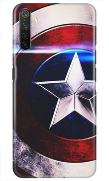 Captain America Shield Mobile Back Case for Realme X2 (Design - 250)