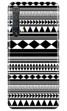 Black white Pattern Mobile Back Case for Realme X3 (Design - 5)
