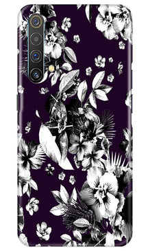 white flowers Mobile Back Case for Realme X3 (Design - 7)