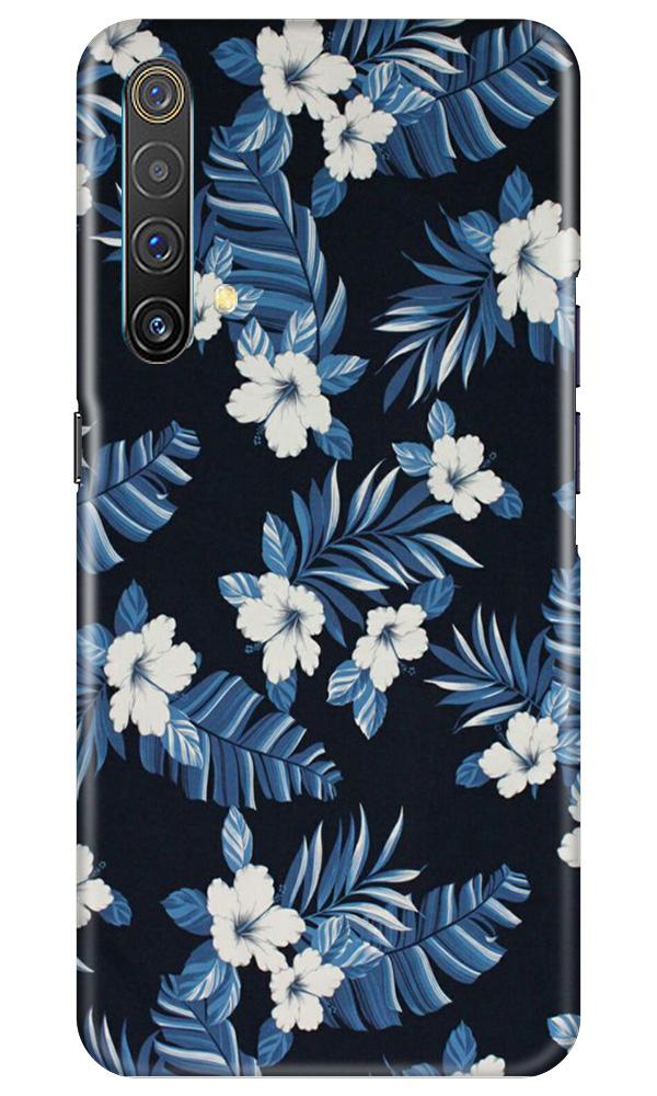 White flowers Blue Background2 Case for Realme X3