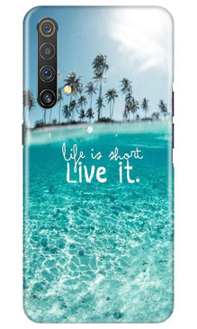 Life is short live it Mobile Back Case for Realme X3 (Design - 45)