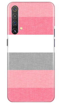 Pink white pattern Mobile Back Case for Realme X3 (Design - 55)