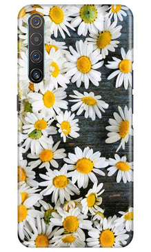 White flowers2 Mobile Back Case for Realme X3 (Design - 62)
