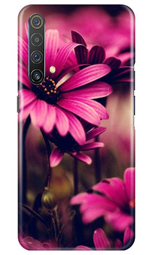 Purple Daisy Mobile Back Case for Realme X3 (Design - 65)