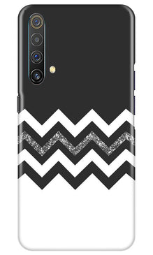 Black white Pattern2Mobile Back Case for Realme X3 (Design - 83)
