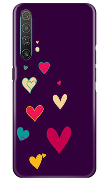 Purple Background Mobile Back Case for Realme X3  (Design - 107)