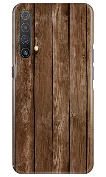 Wooden Look Mobile Back Case for Realme X3  (Design - 112)