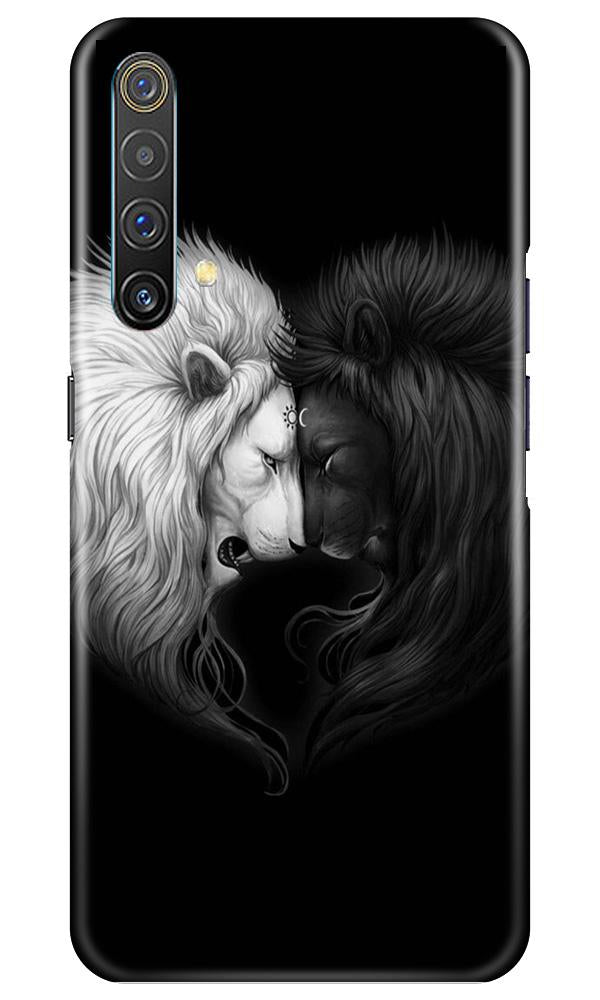 Dark White Lion Case for Realme X3  (Design - 140)