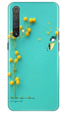 Flowers Girl Mobile Back Case for Realme X3 (Design - 216)