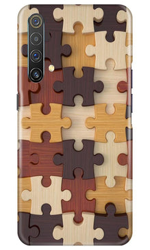 Puzzle Pattern Mobile Back Case for Realme X3 (Design - 217)