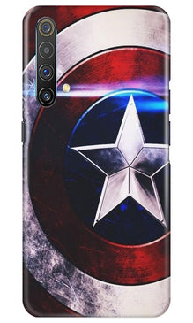 Captain America Shield Mobile Back Case for Realme X3 (Design - 250)