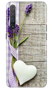 White Heart Mobile Back Case for Realme X3 (Design - 298)