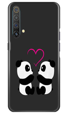 Panda Love Mobile Back Case for Realme X3  (Design - 398)