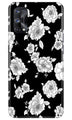 White flowers Black Background Case for Realme X7