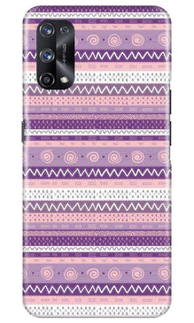 Zigzag line pattern3 Mobile Back Case for Realme X7 Pro (Design - 11)