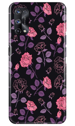 Rose Black Background Case for Realme X7 Pro