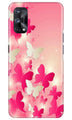 White Pick Butterflies Case for Realme X7 Pro