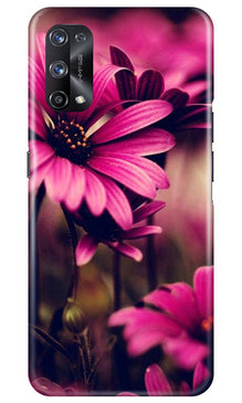 Purple Daisy Mobile Back Case for Realme X7 (Design - 65)