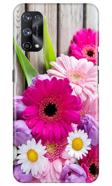 Coloful Daisy2 Mobile Back Case for Realme X7 (Design - 76)