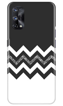 Black white Pattern2Mobile Back Case for Realme X7 (Design - 83)