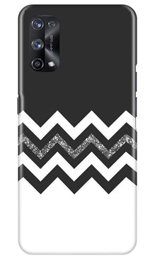 Black white Pattern2Mobile Back Case for Realme X7 Pro (Design - 83)