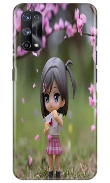 Cute Girl Mobile Back Case for Realme X7 (Design - 92)