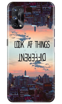 Look at things different Mobile Back Case for Realme X7 (Design - 99)