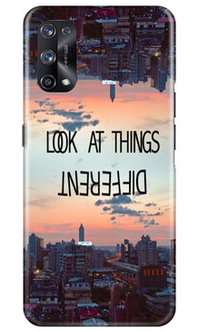 Look at things different Mobile Back Case for Realme X7 Pro (Design - 99)