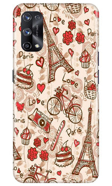 Love Paris Mobile Back Case for Realme X7  (Design - 103)