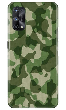 Army Camouflage Mobile Back Case for Realme X7 Pro  (Design - 106)