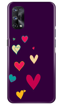 Purple Background Mobile Back Case for Realme X7 Pro  (Design - 107)