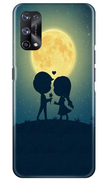 Love Couple Mobile Back Case for Realme X7  (Design - 109)
