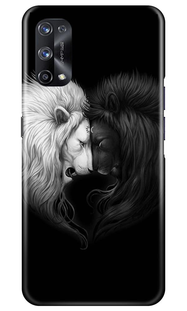 Dark White Lion Case for Realme X7(Design - 140)