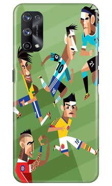 Football Mobile Back Case for Realme X7  (Design - 166)