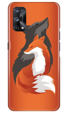 Wolf  Mobile Back Case for Realme X7 (Design - 224)