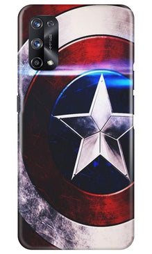 Captain America Shield Mobile Back Case for Realme X7 (Design - 250)
