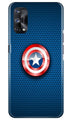Captain America Shield Case for Realme X7 (Design No. 253)