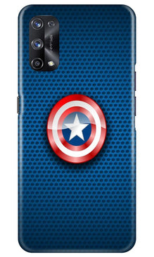 Captain America Shield Mobile Back Case for Realme X7 (Design - 253)