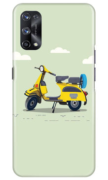 Vintage Scooter Mobile Back Case for Realme X7 (Design - 260)