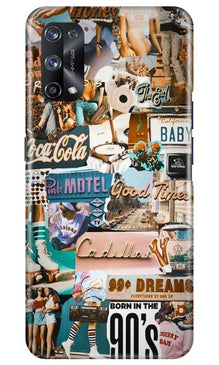 Vintage Design Mobile Back Case for Realme X7 (Design - 284)