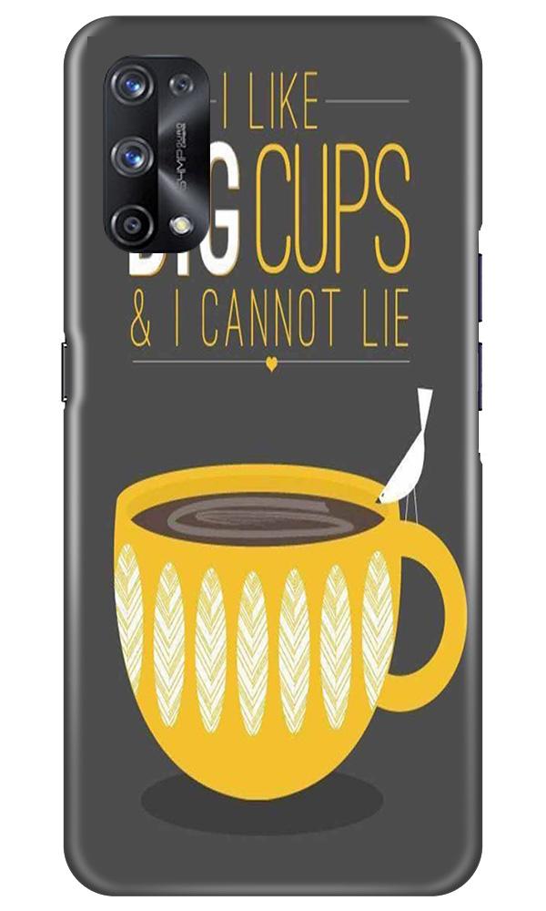 Big Cups Coffee Mobile Back Case for Realme X7 (Design - 352)