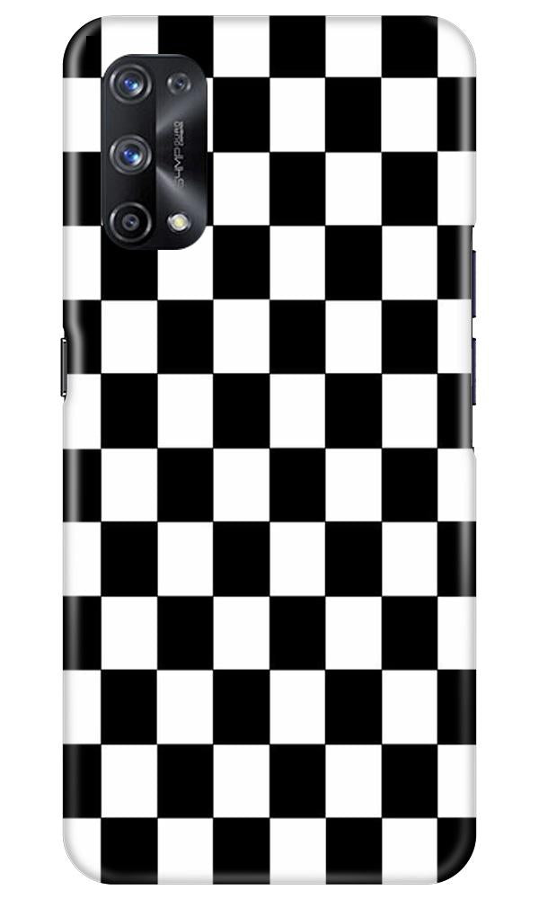 Black White Boxes Mobile Back Case for Realme X7 (Design - 372)
