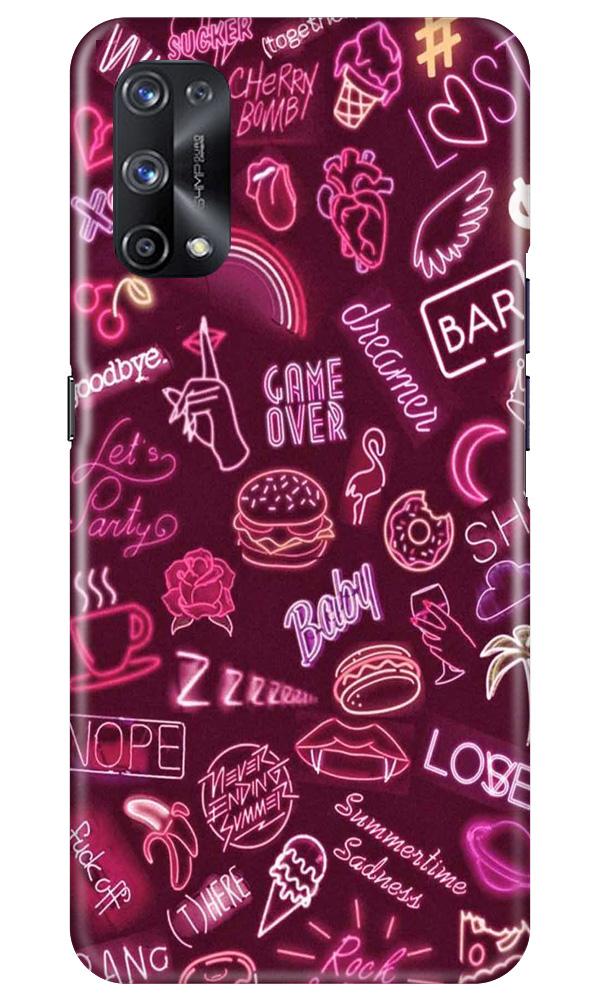 Party Theme Mobile Back Case for Realme X7 (Design - 392)
