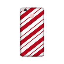 Red White Mobile Back Case for Redmi 4 (Design - 44)