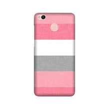 Pink white pattern Mobile Back Case for Redmi 4 (Design - 55)