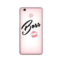 Boss Mobile Back Case for Redmi 4 (Design - 59)