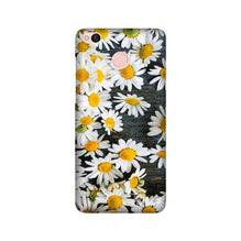 White flowers2 Mobile Back Case for Redmi 4 (Design - 62)