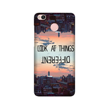 Look at things different Mobile Back Case for Redmi 4 (Design - 99)