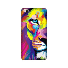 Colorful Lion Mobile Back Case for Redmi 4  (Design - 110)
