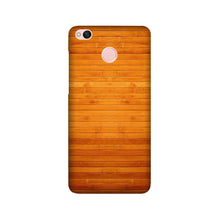Wooden Look Mobile Back Case for Redmi 4  (Design - 111)
